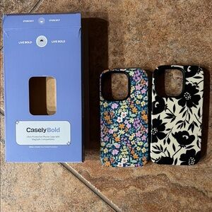 Casely Bold Floral Phone Case - Black and Multicolor